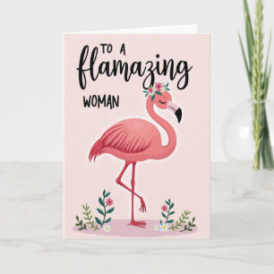 Floral Wading Bird Card