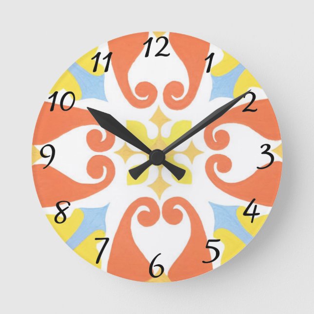 Floral Wall Clock (Front)