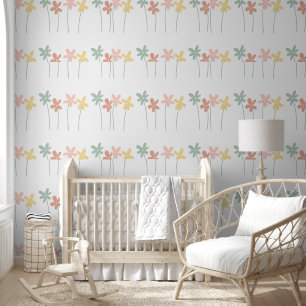 Floral wall paper wallpaper