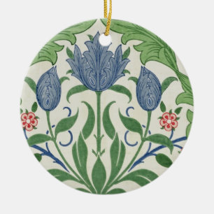 Floral wallpaper design ceramic tree decoration