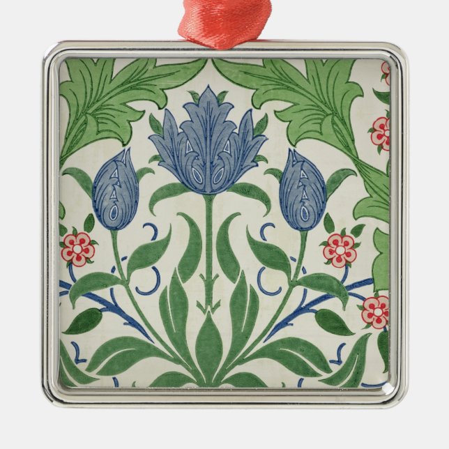 Floral wallpaper design metal tree decoration (Front)