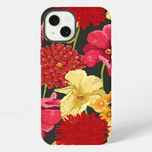 Floral wallpaper in watercolor style iPhone 13 case