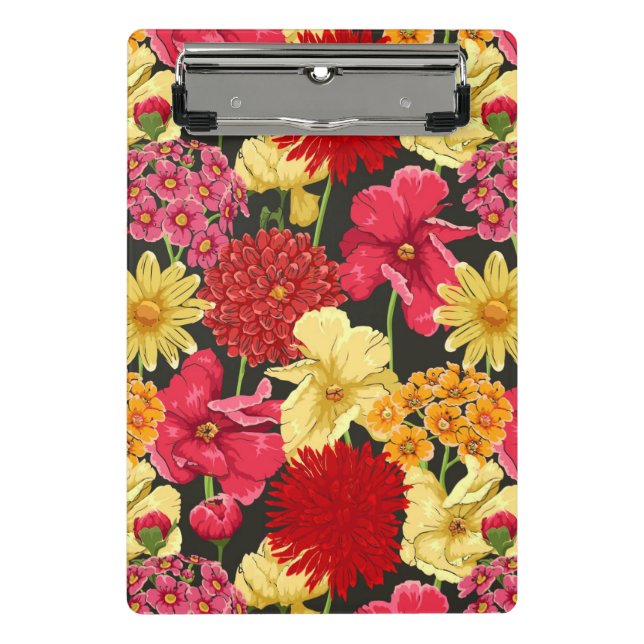 Floral wallpaper in watercolor style mini clipboard (Front)