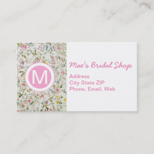 Floral Wallpaper Pattern Business Card
