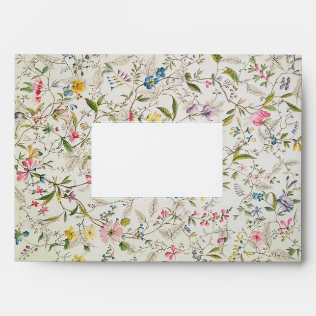 Floral Wallpaper Pattern Envelope (Front)