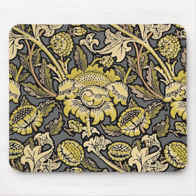 Floral Wallpaper Vintage Designer Pattern Mouse Pad (Front)
