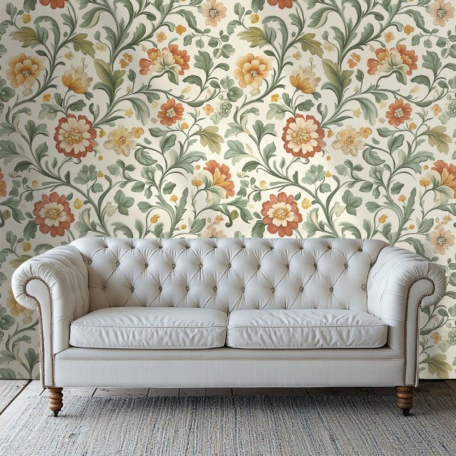 Floral Wallpaper Vintage Style Light Academia  (Creator Uploaded)
