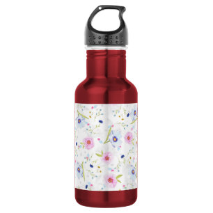 Floral Water Bottle