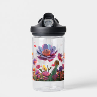 Floral  water bottle