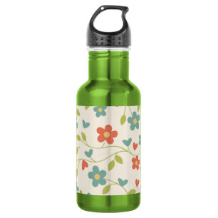 Floral Water Bottle