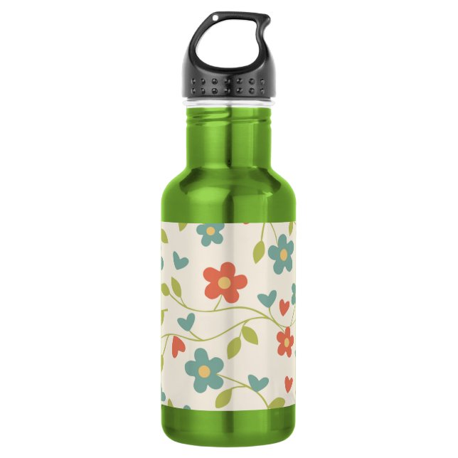 Floral Water Bottle (Front)