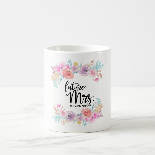 Floral Water Colour Future Mrs. Mug (Center)