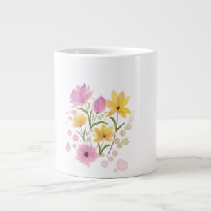 Floral Watercolor Artistic Flower Coffee Mug