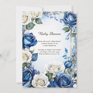 Floral Watercolor Baby Shower Invitation