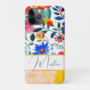 Floral Watercolor Boho Pattern Tropical Case-Mate iPhone Case