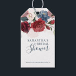 Floral Watercolor Botanical Bridal Shower Gift Tags<br><div class="desc">Burgundy Floral Watercolor Bridal Shower Paper Napkins. Easily customise this elegant paper napkin by clicking the "Personalise" button

TIP: Matching party supplies and invitations available with this design</div>