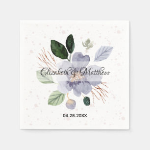Floral Watercolor Bridal Shower Napkin