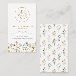 Floral Watercolor Business Card