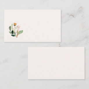 Floral Watercolor Business Card