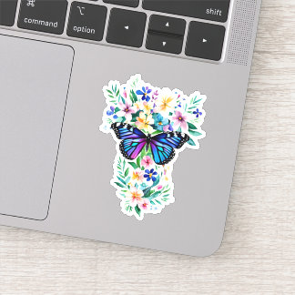 Floral Watercolor Butterfly