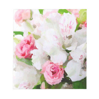 Floral Watercolor Design Notepad