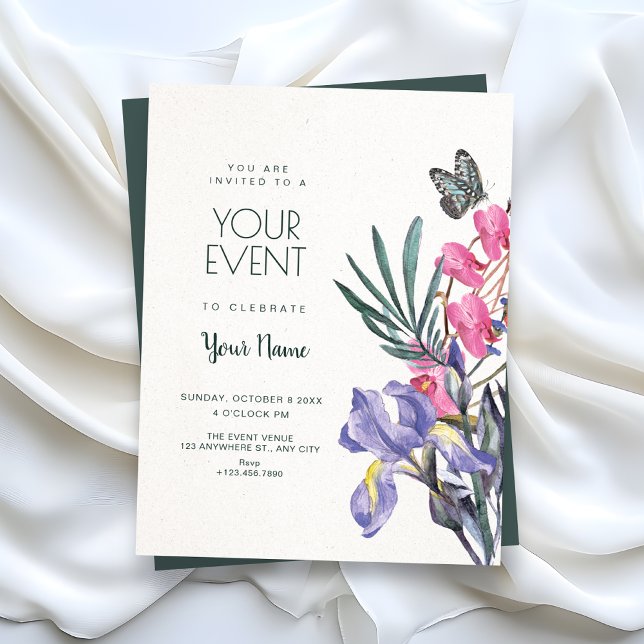 Floral watercolor  invitation (Creator Uploaded)