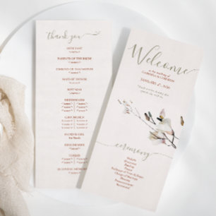 Floral Watercolor Magnolia Terracotta Programme