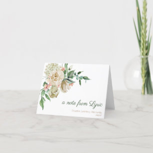 Floral Watercolor Micah 6:8 Personalised Note Card