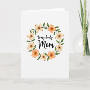 Floral Watercolor Mom Card