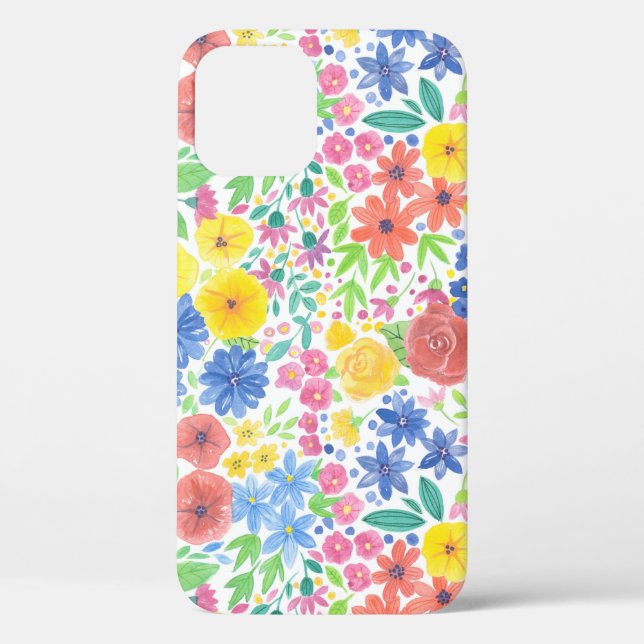 Floral watercolor pattern Case-Mate iPhone case (Back)