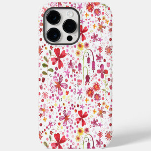 Floral Watercolor Pattern iPhone 14 Pro Max Case