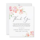 Floral Watercolor Sympathy Funeral Thank You Card