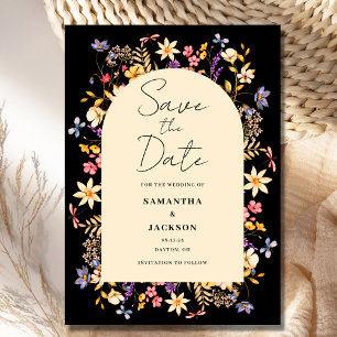 Floral Watercolor Wedding  Save The Date