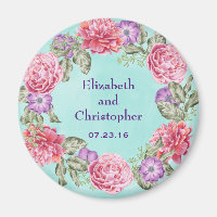 Floral Watercolor Wreath Pretty Wedding