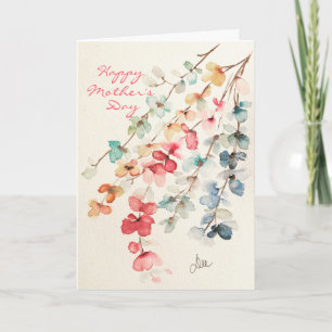 Floral Waterfall Mother's Day Card