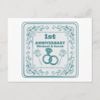 Floral wedding Anniversary Customisable year