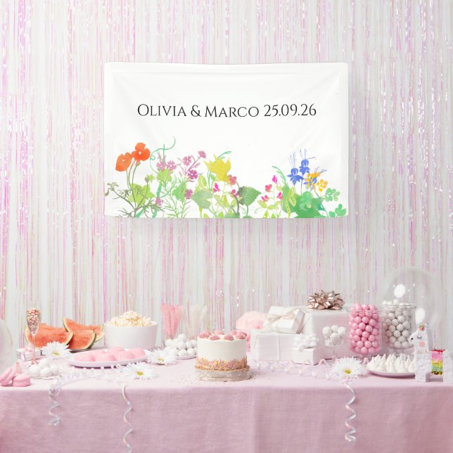 Floral wedding  banner (Party)