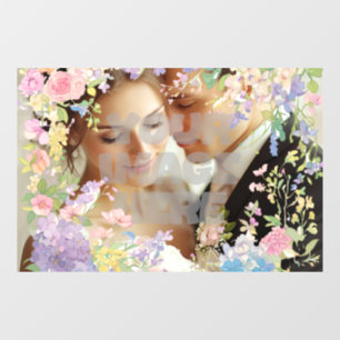 Floral Wedding Border Customisable Image