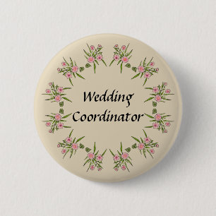 Floral Wedding Coordinator Button