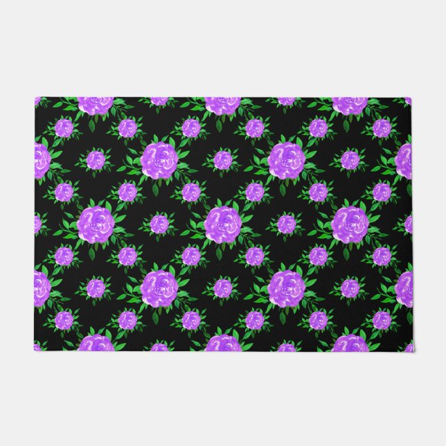 Floral Wedding Dresses Doormat (Front)