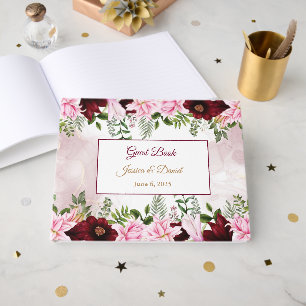 Floral Wedding  Guest Book