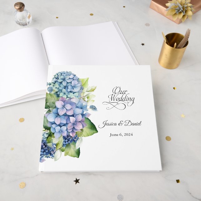 Floral Wedding     Guest Book (Front Open)
