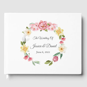 Floral Wedding  Guest Book