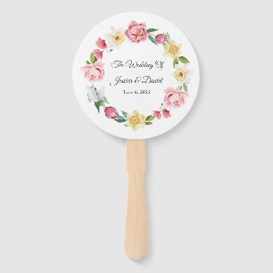 Floral Wedding     Hand Fan