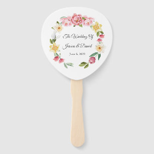 Floral Wedding Hand Fan