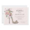 Floral Wedding Heels Bridal Shower Invitation