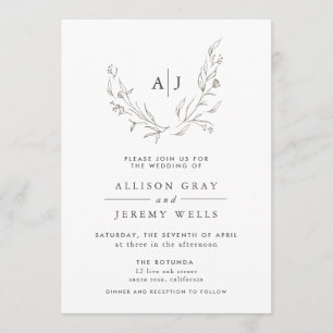 Floral Wedding Invitation