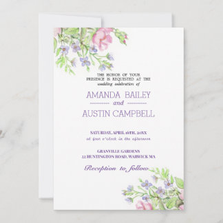 Floral Wedding Invitation