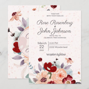 Floral Wedding Invitation