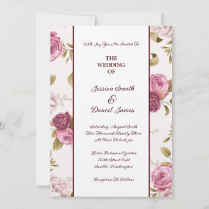 Floral Wedding Invitation